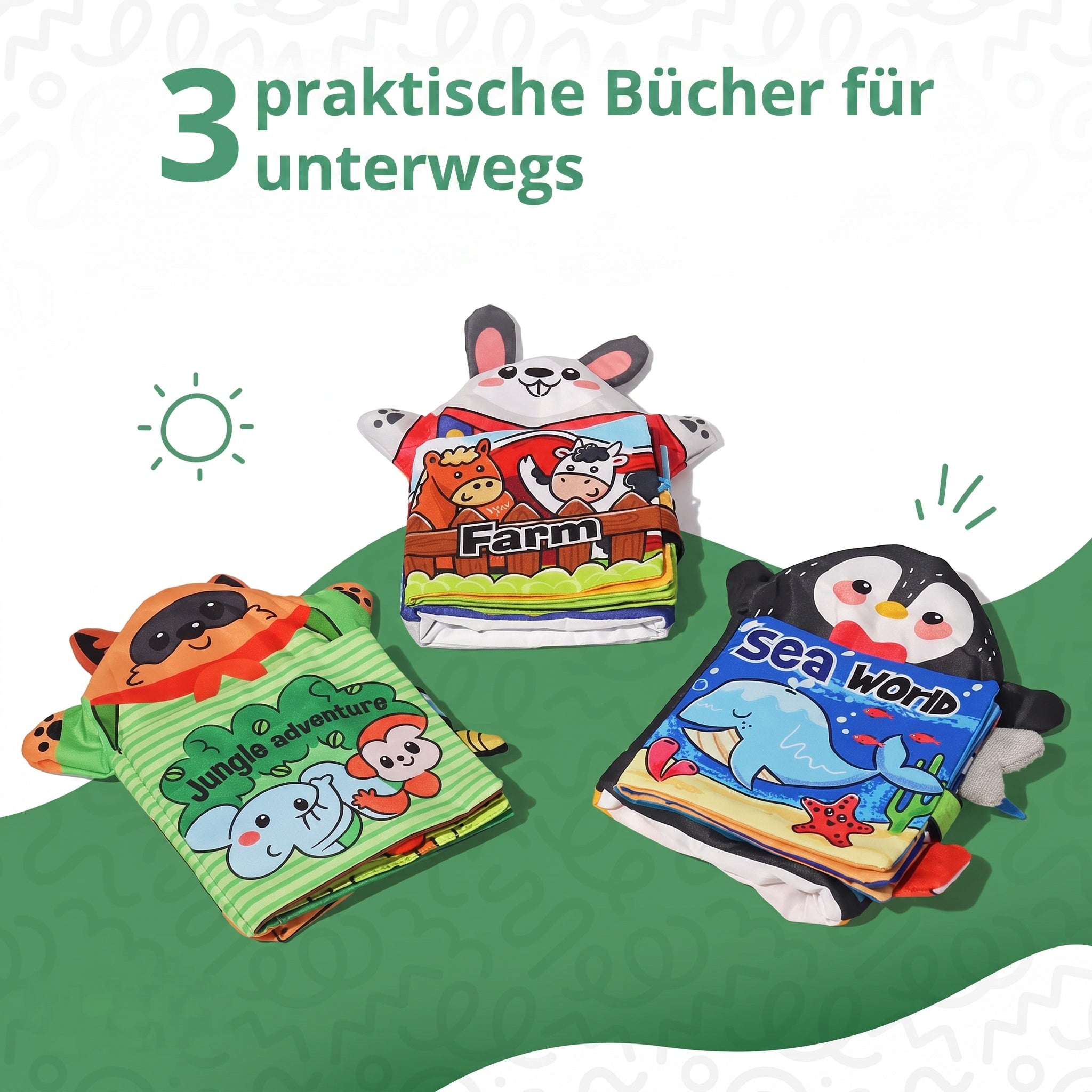 Montessori-Stoffbuch für Babys