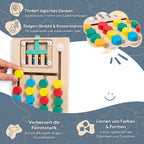 Montessori-Puzzle zum Sortieren nach Farben
