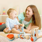 Montessori-Set mit Musikinstrumenten aus Holz