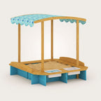Montessori-Sandkasten mit Dach