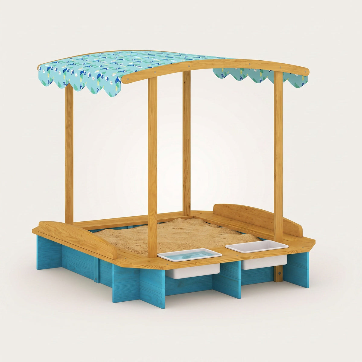 Montessori-Sandkasten mit Dach