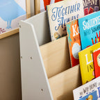 Kinderbibliothek 4 Ebenen Zeitschriftenhalter grau Lilla Kids