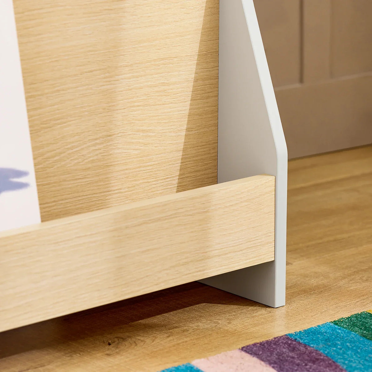 Kinderbibliothek 4 Ebenen Zeitschriftenhalter grau Lilla Kids