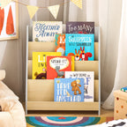 Kinderbibliothek 4 Ebenen Zeitschriftenhalter grau Lilla Kids