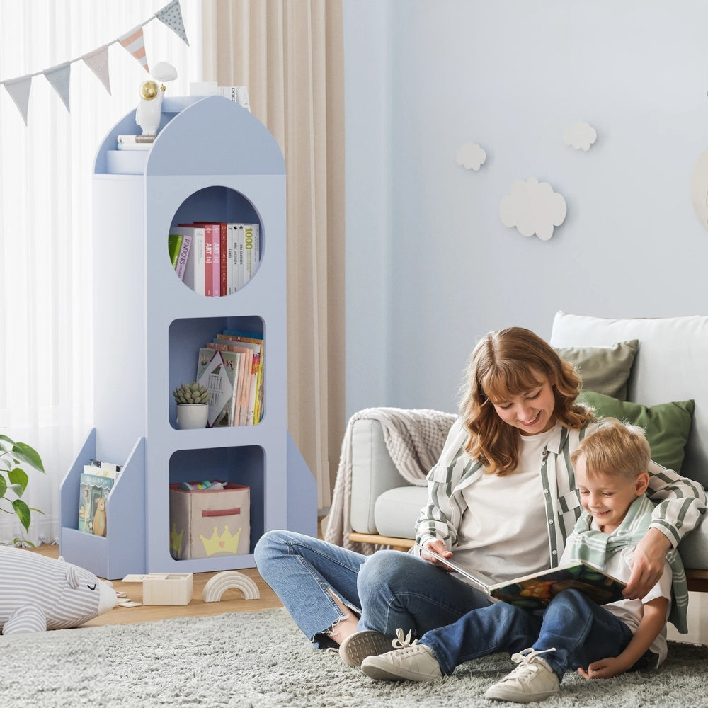 Kinderbibliothek Rakete blau 120cm Tilda Kids