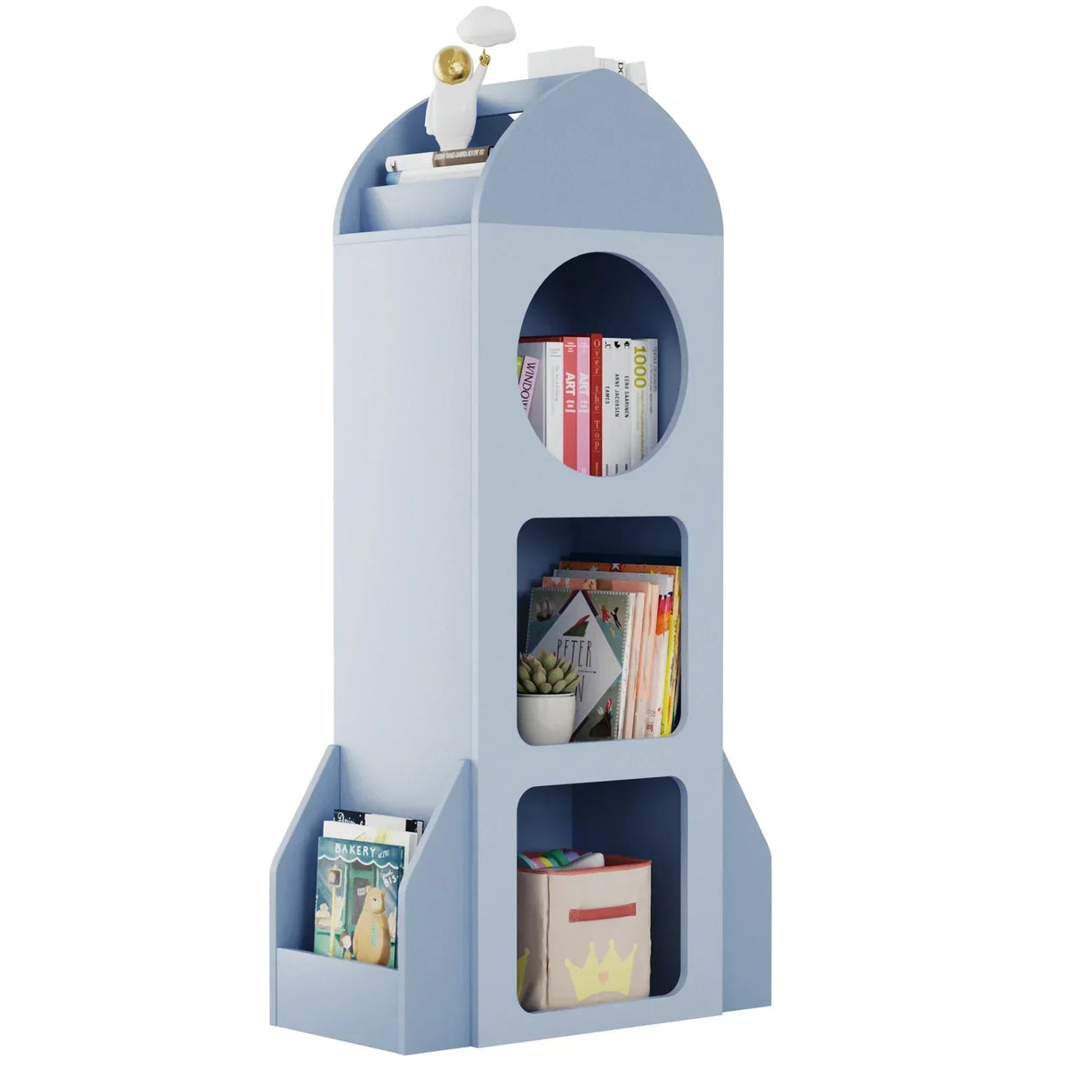 Kinderbibliothek Rakete blau 120cm Tilda Kids