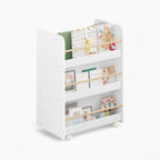 Mobile Kinderbibliothek mit Rädern und Fächern Tilda Kids