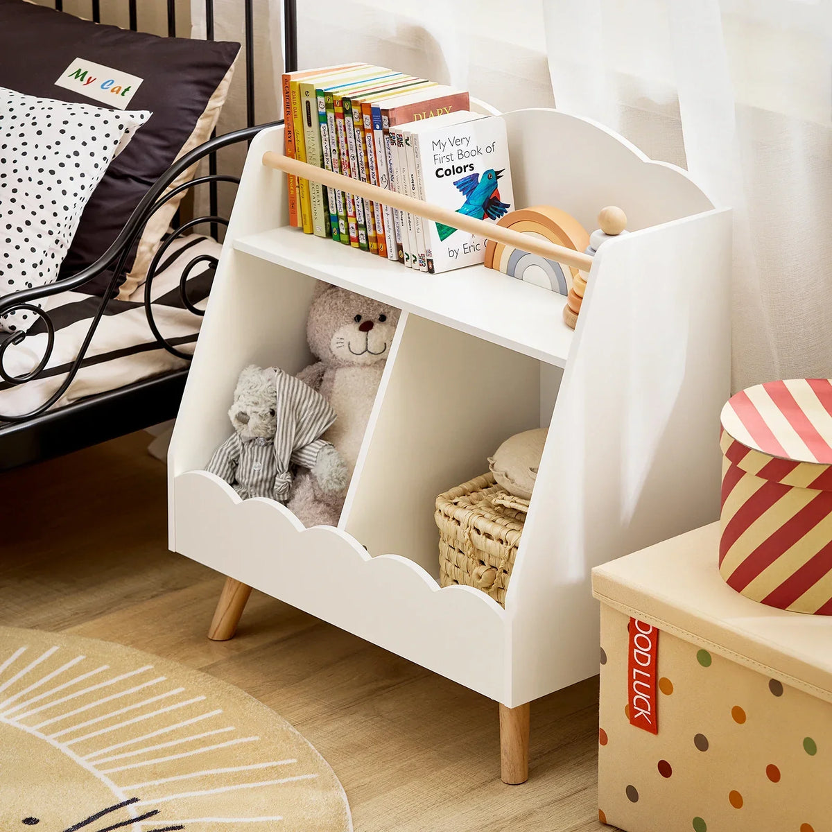 Montessori Kinderbibliothek 3 Fächer 61x71 Lilla Kids