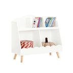 Montessori Kinderbibliothek 5 weiße Fächer Lilla Kids