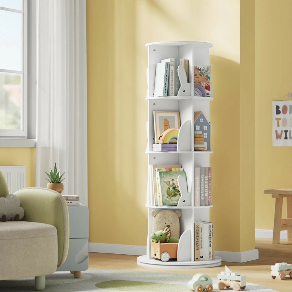 Drehbare Kinderbibliothek 360° weiß Tilda Kids