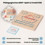Montessori-Geometrie-Tafel aus Holz