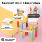 Montessori-Kugelbahn aus Holz