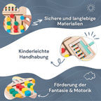 Montessori-Puzzle zum Sortieren nach Farben