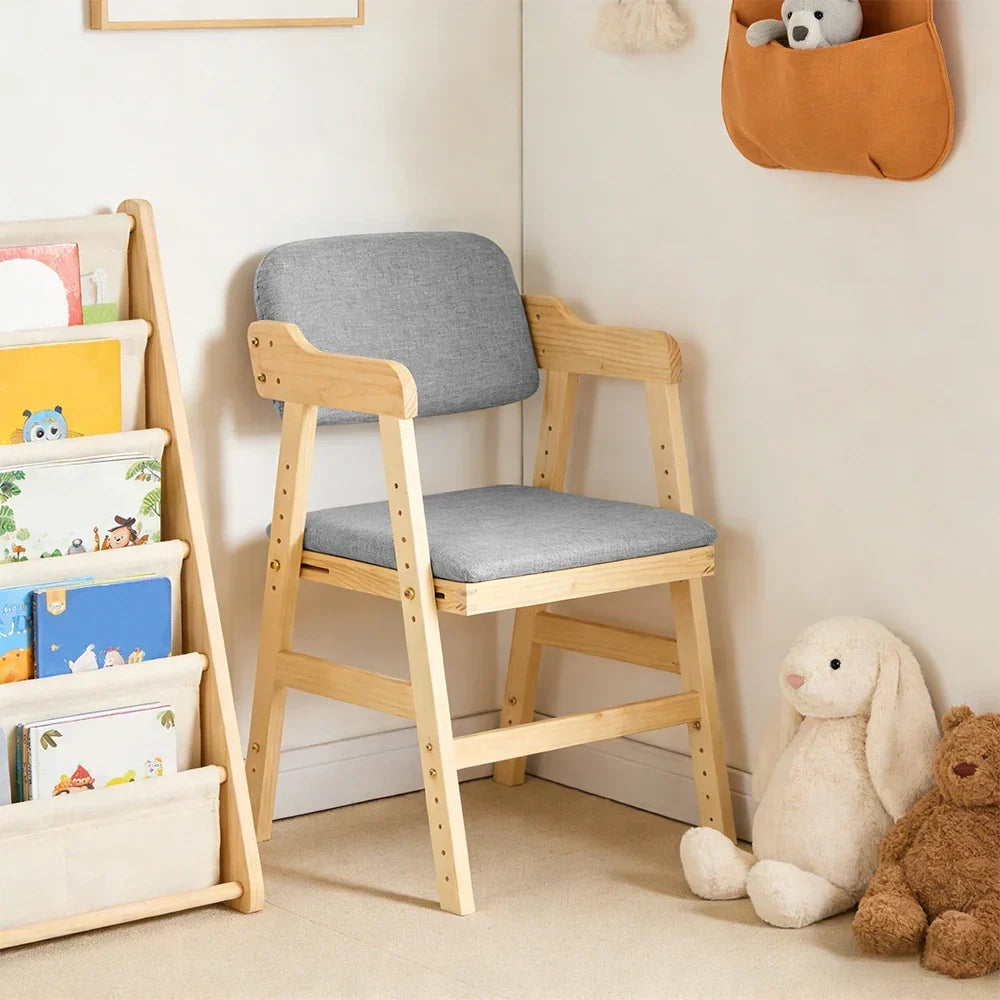 Verstellbarer Hochstuhl aus Kiefernholz für Kinder Lilla Kids