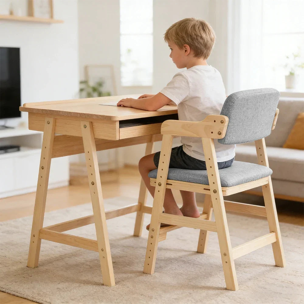 Verstellbarer Hochstuhl aus Kiefernholz für Kinder Lilla Kids