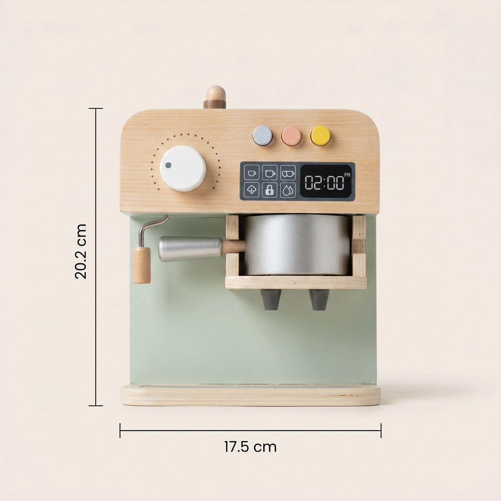 Montessori-Kaffeemaschine aus Holz