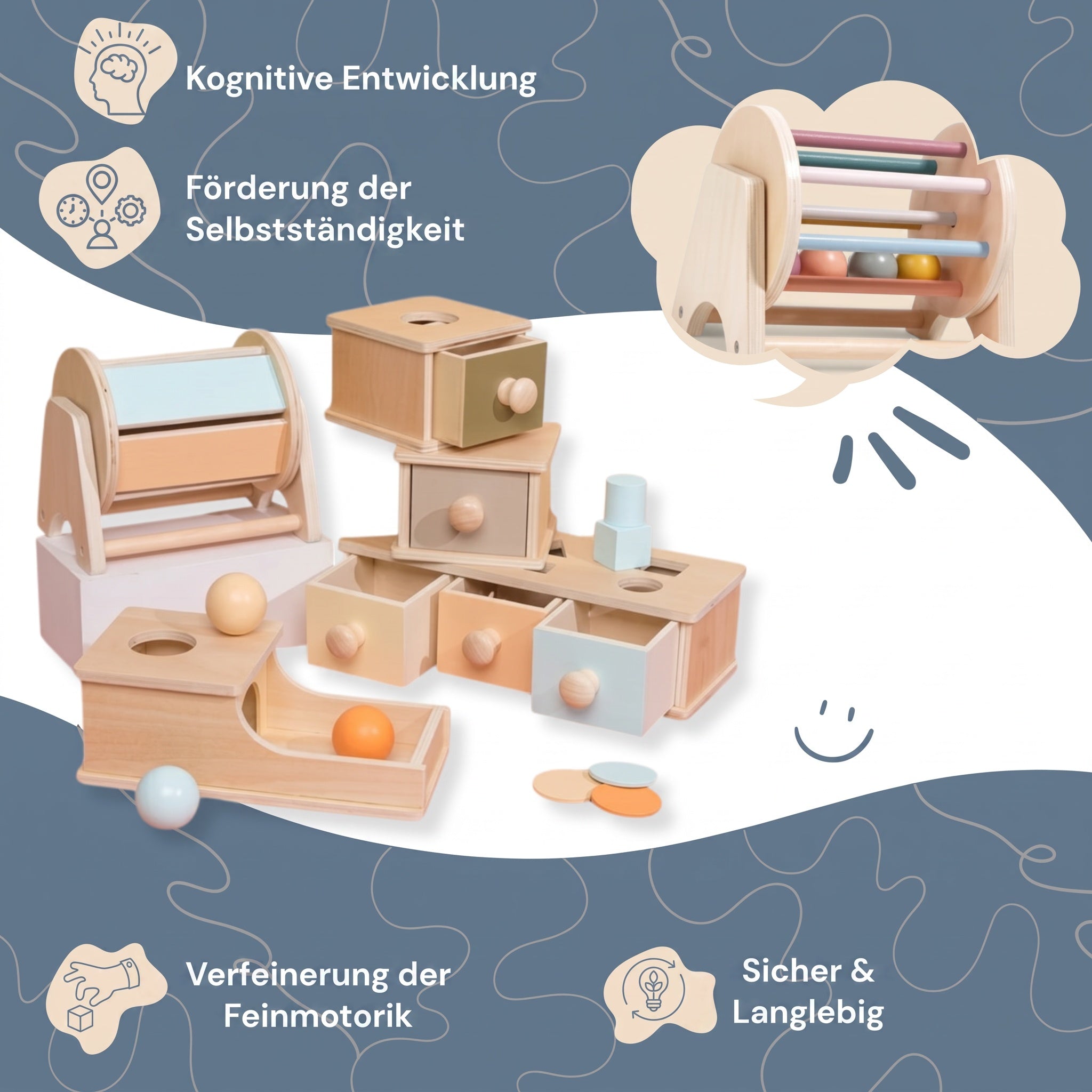Montessori-Holzspielzeug