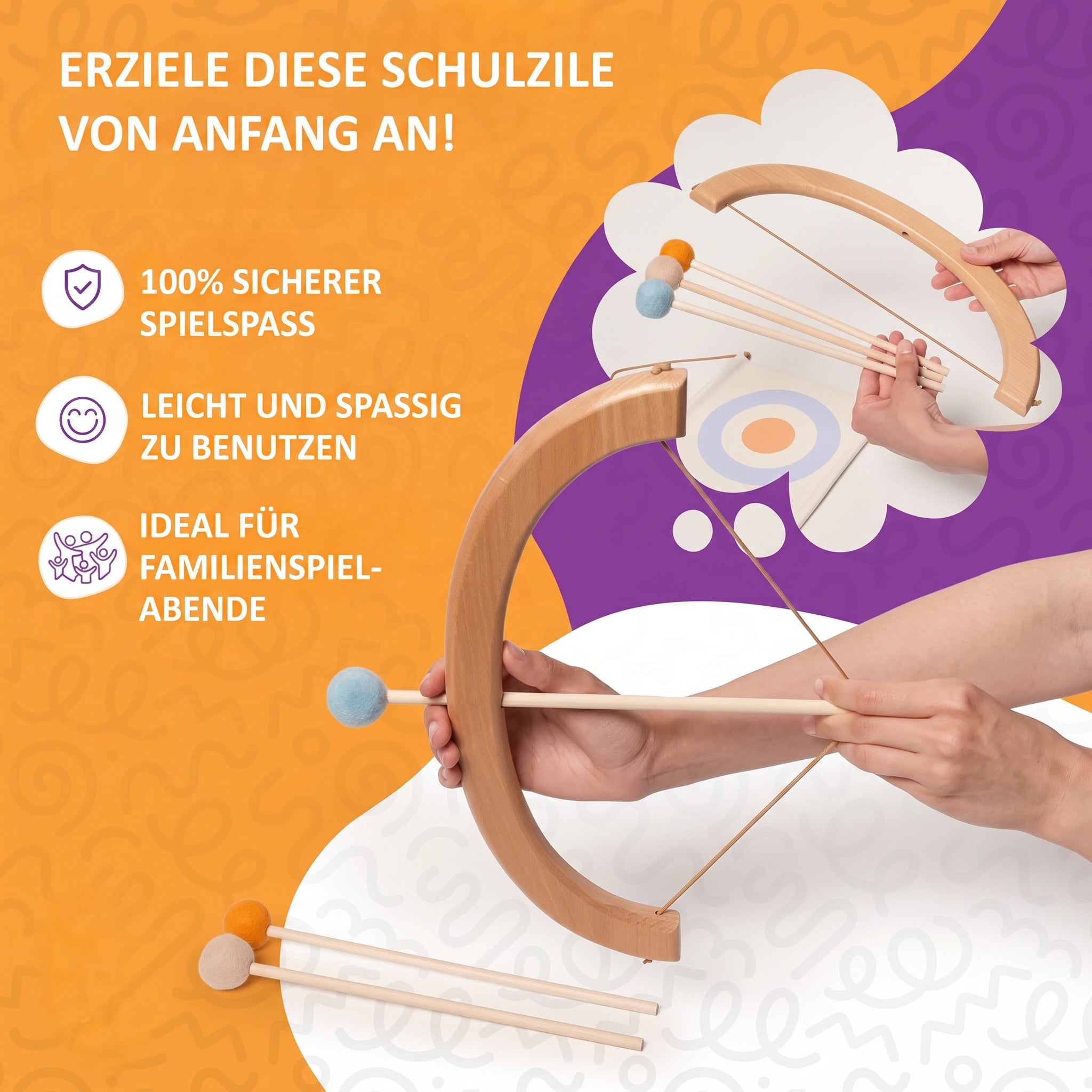 Montessori-Bogen- und Pfeilset