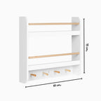 Kinderwandregal Weiß und helles Holz Tilda Kids