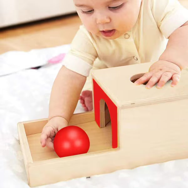 Montessori-Box zum Thema Objektbeständigkeit