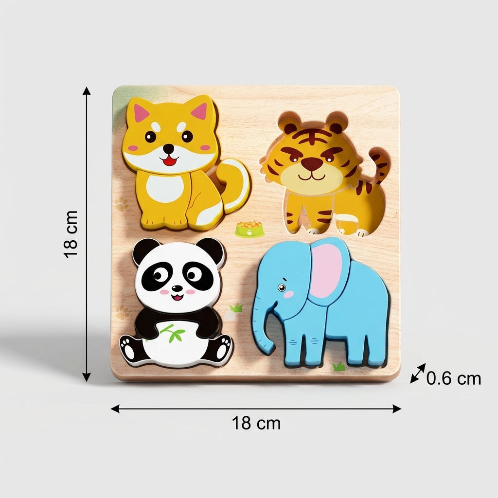 Montessori-Puzzles aus Holz