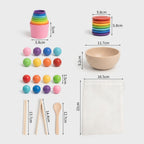 Montessori-Set zum Sortieren und Zählen
