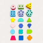 Montessori-Stapelspielzeug mit geometrischen Formen