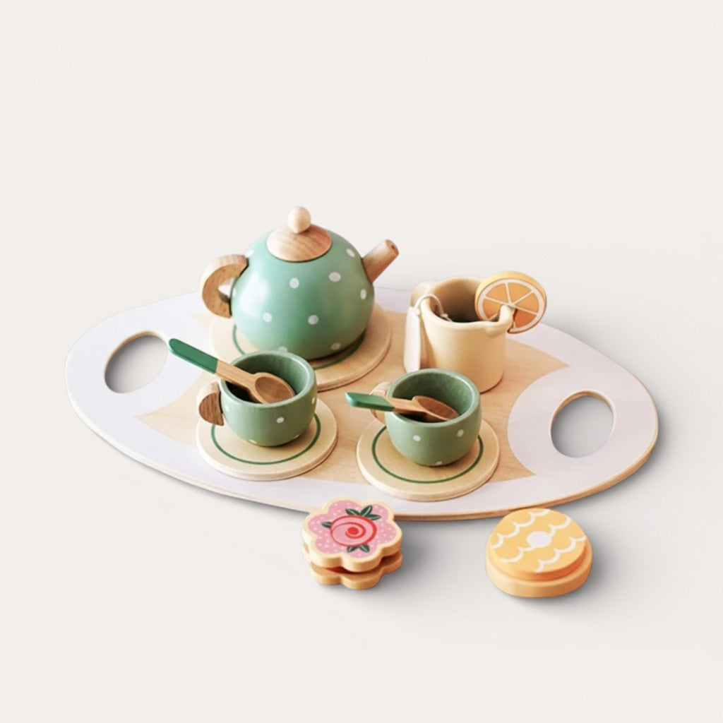 Montessori-Teeservice aus Holz