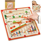Montessori-Labyrinth aus Farben und Zahlen