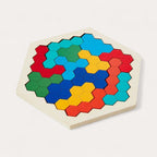 Montessori-Sechseck-Puzzle