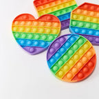 4er-Set Pop-it aus Silikon im Montessori-Stil