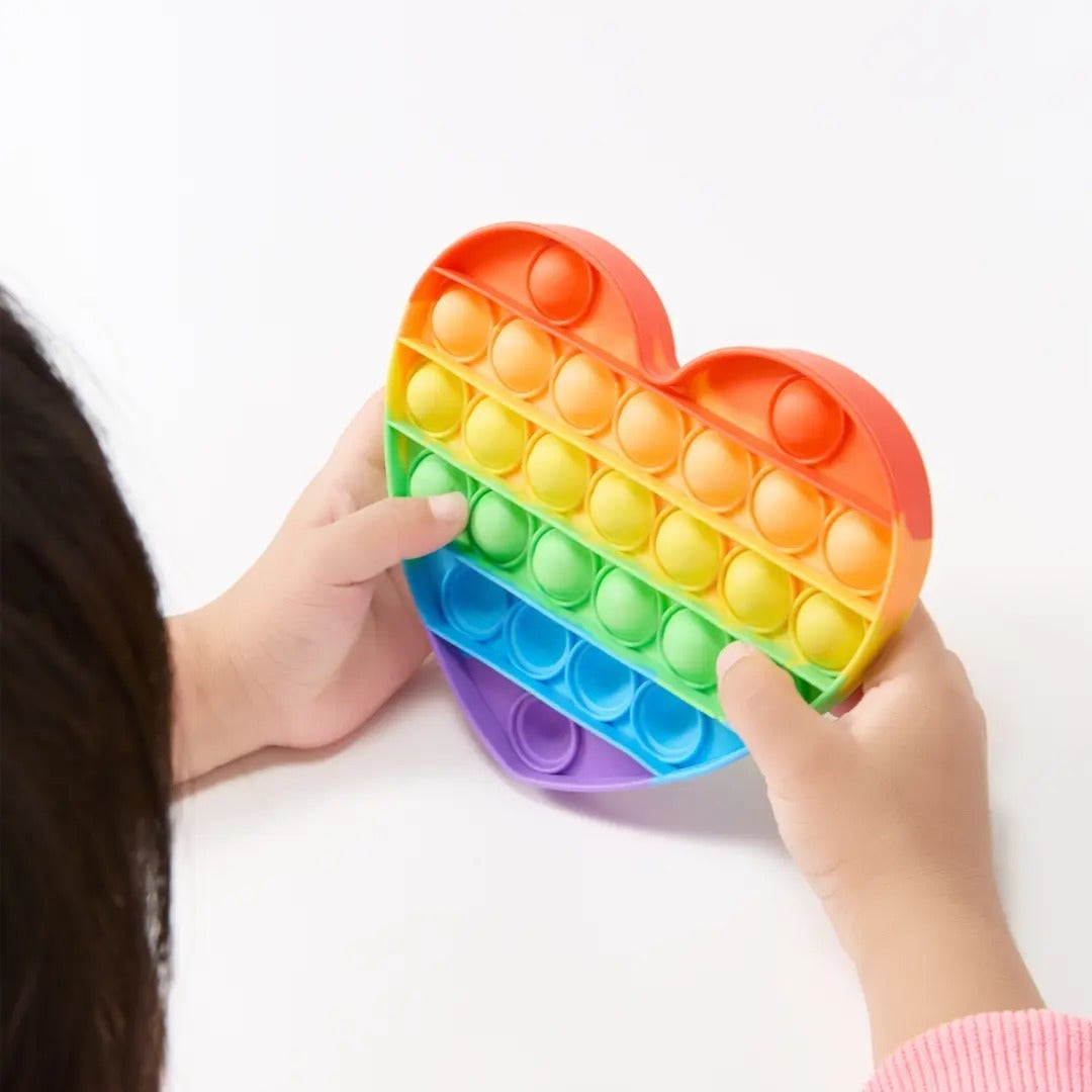 4er-Set Pop-it aus Silikon im Montessori-Stil