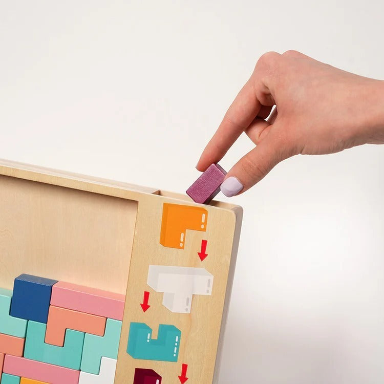 Tetris Montessori aus Holz