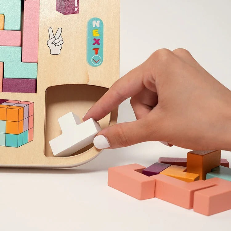 Tetris Montessori aus Holz