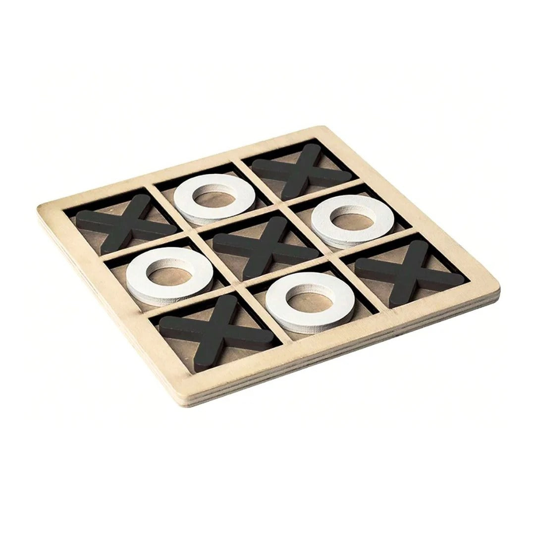Montessori-Tic-Tac-Toe-Spiel aus Holz