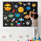 Montessori-Lerntafel aus Filz