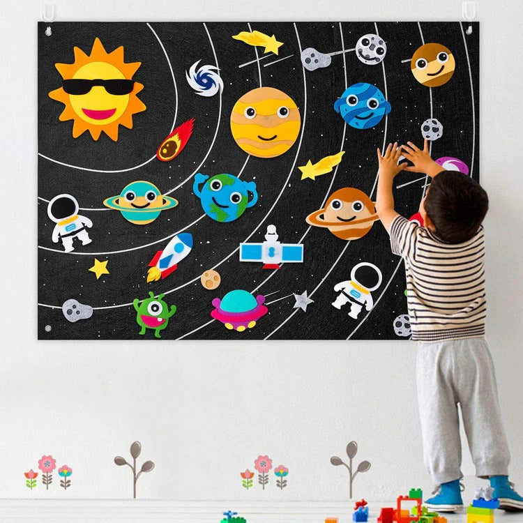 Montessori-Lerntafel aus Filz