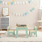4-in-1-Montessori-Aktivitäten-Tisch mit Stühlen