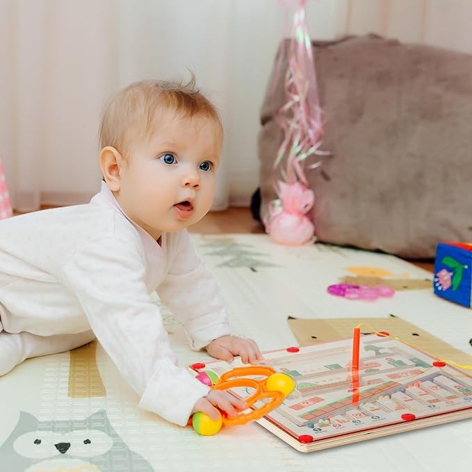 Montessori-Labyrinth aus Farben und Zahlen