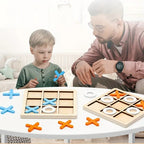Montessori-Tic-Tac-Toe-Spiel aus Holz