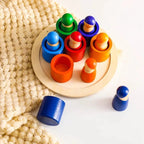 Montessori-Stapel- und Farbspiel