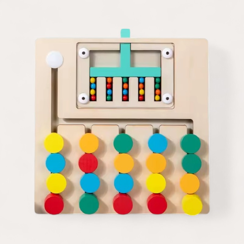 Montessori-Puzzle zum Sortieren nach Farben