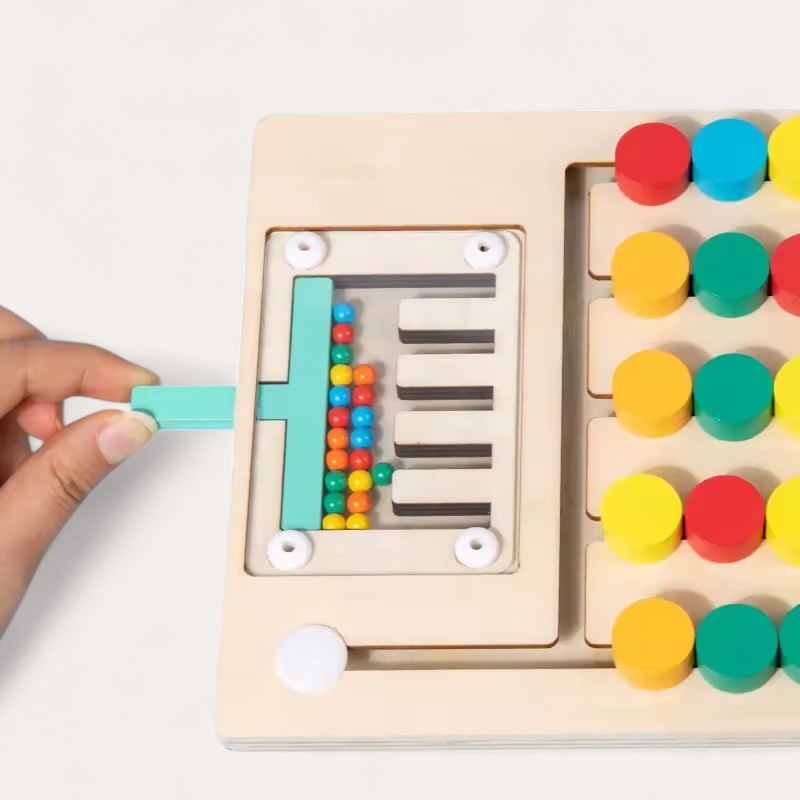 Montessori-Puzzle zum Sortieren nach Farben