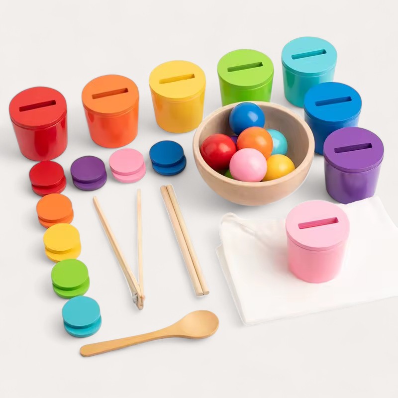 Montessori-Set zum Sortieren und Zählen