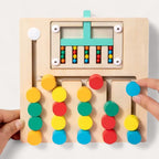 Montessori-Puzzle zum Sortieren nach Farben