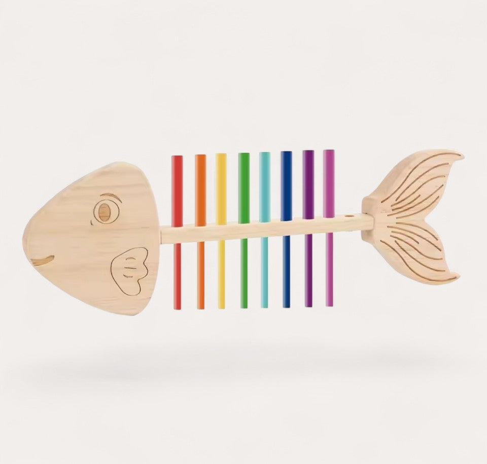 Montessori-Puzzle aus Fischknochen