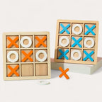 Montessori-Tic-Tac-Toe-Spiel aus Holz