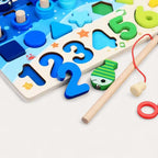 Montessori-Spiel: Angeln und Formen