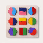 Montessori-Holzform-Zuordnungstafel