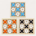 Montessori-Tic-Tac-Toe-Spiel aus Holz